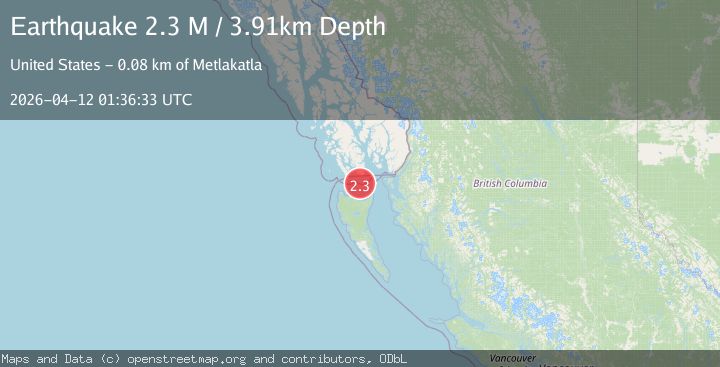 Map of Haida Gwaii Region, Canada