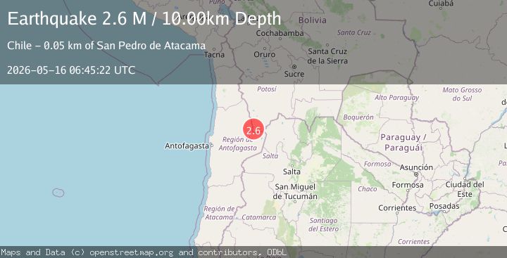 Map of Potosi, Bolivia