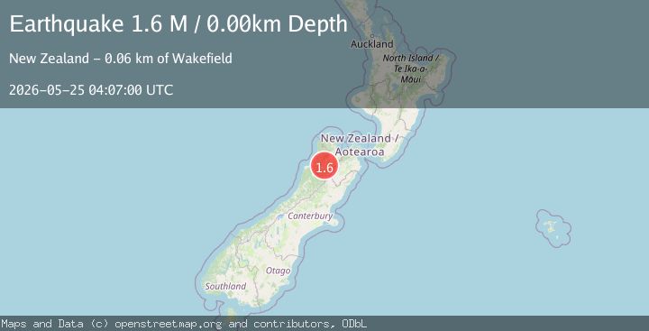 Map of Tasman District, New Zealand