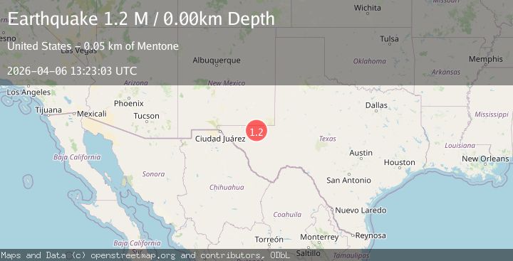 Map of western Texas