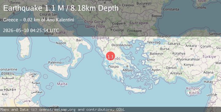 Map of West Greece