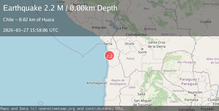 Map of Tarapaca, Chile