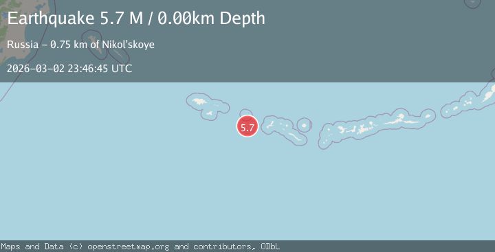 Map of Rat Islands, Aleutian Islands, Alaska