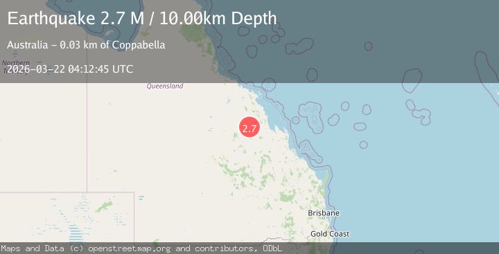 Map of Queensland, Australia