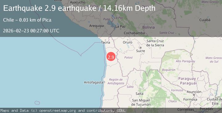 Map of Tarapaca, Chile