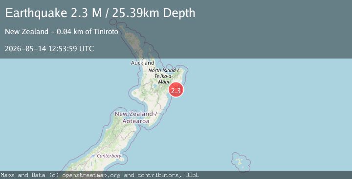Map of Wairoa District, New Zealand