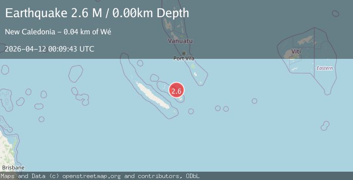 Map of Loyalty Islands, New Caledonia