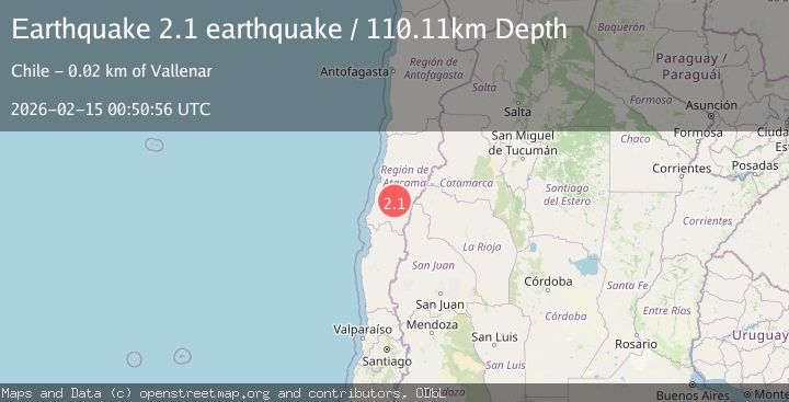 Map of Atacama, Chile