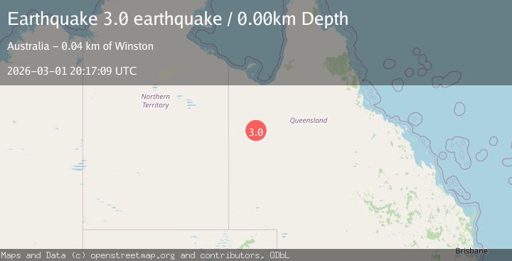 Map of Queensland, Australia