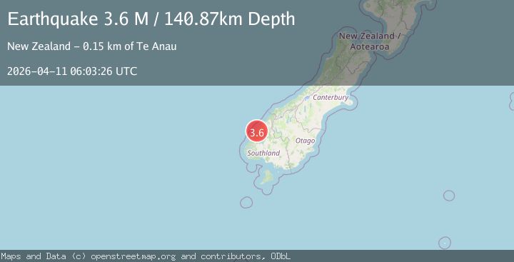 Map of Southland District, New Zealand