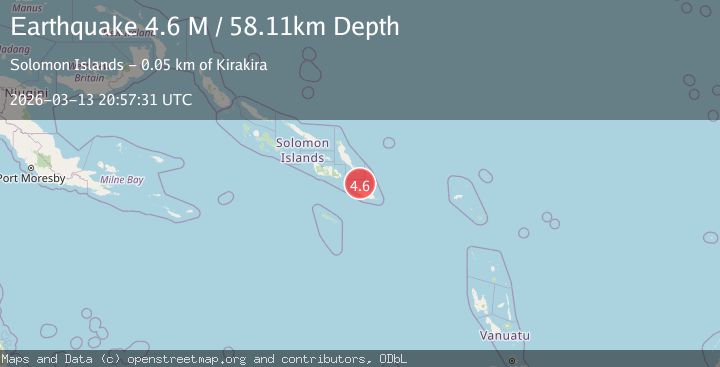 Map of Solomon Islands