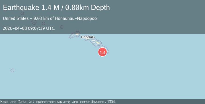 Map of Hawaiian Islands region