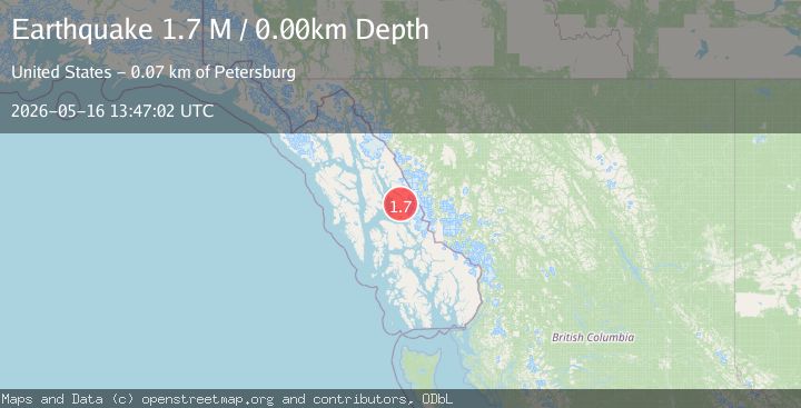 Map of Southeastern Alaska