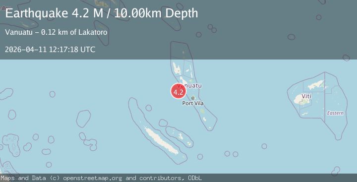 Map of Vanuatu