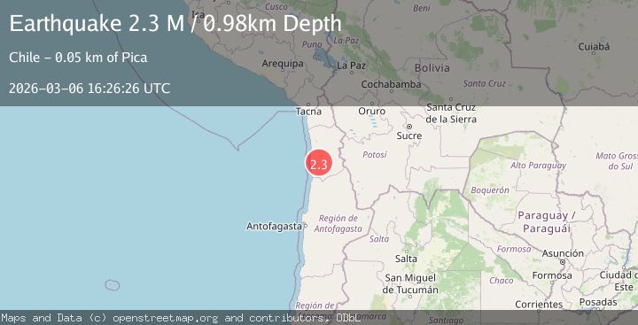 Map of Tarapaca, Chile