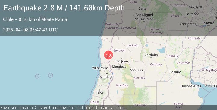 Map of San Juan, Argentina