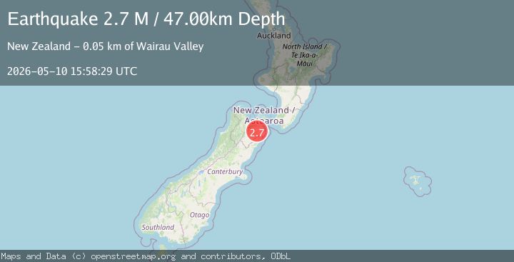 Map of Marlborough District, New Zealand