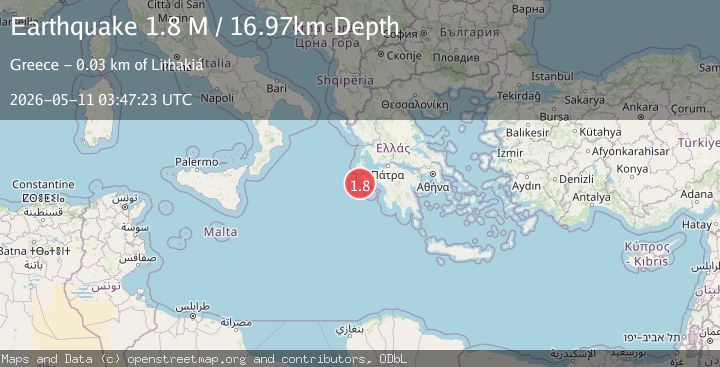 Map of Ionian Sea
