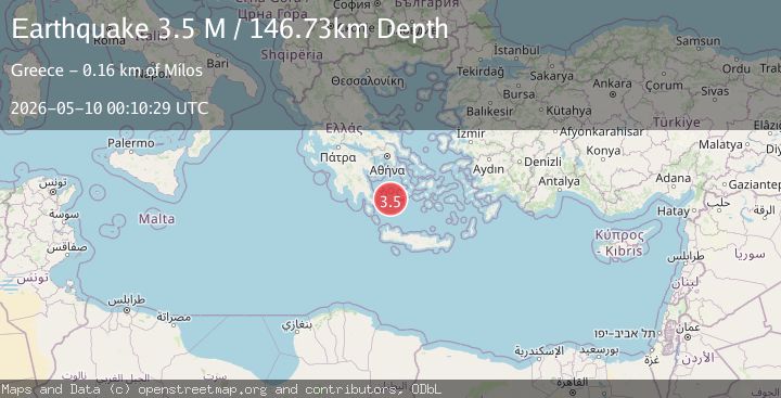 Map of Offshore southern Greece