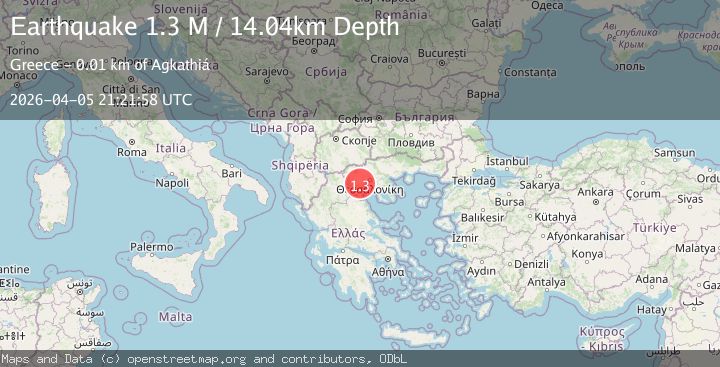 Map of Central Macedonia Region, Greece