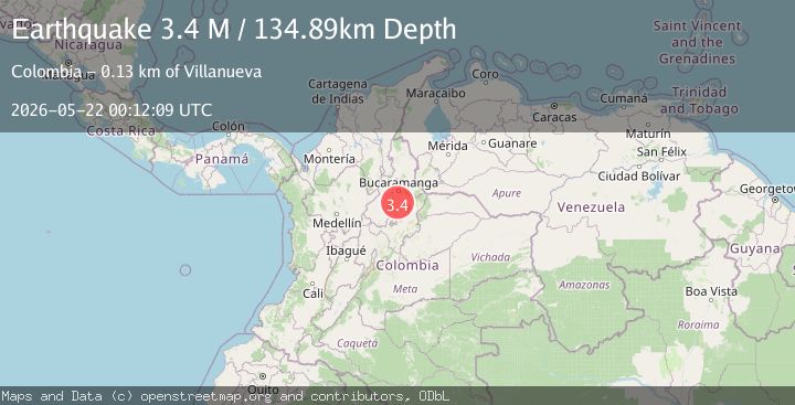 Map of northern Colombia
