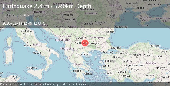 Map of Greece-Bulgaria border region