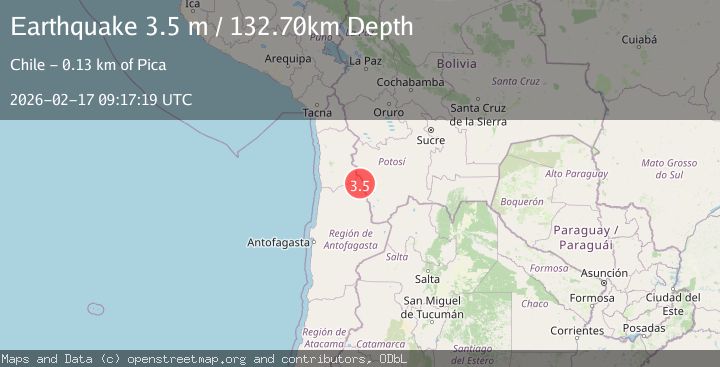 Map of Antofagasta, Chile