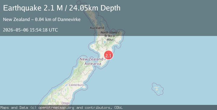 Map of Central Hawke's Bay District, New Zealand