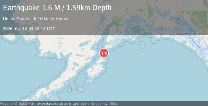 Map of Kodiak Island region, Alaska