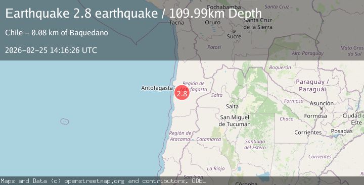 Map of Antofagasta, Chile