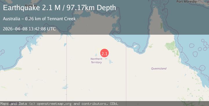 Map of Northern Territory, Australia