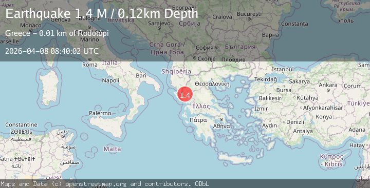 Map of Greece-Albania border region