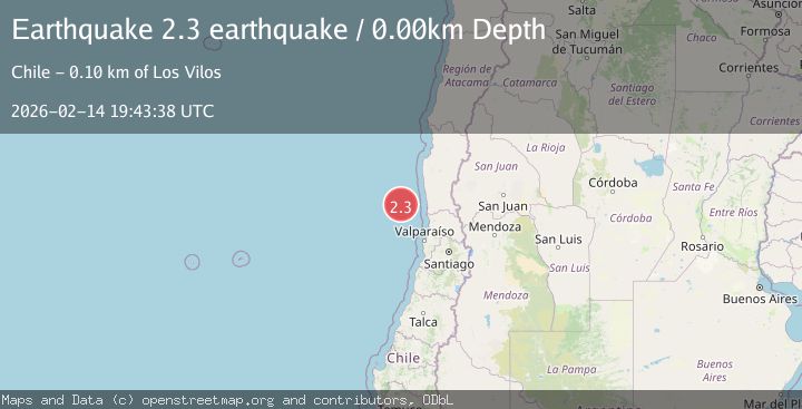 Map of offshore Coquimbo, Chile