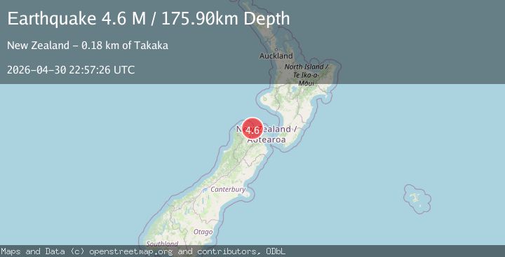 Map of Cook Strait, New Zealand
