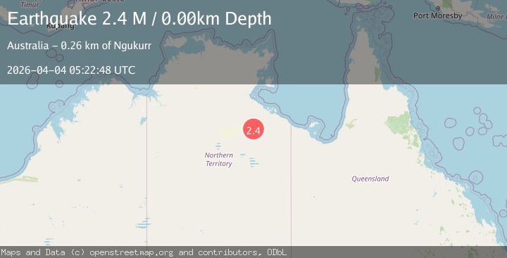 Map of Northern Territory, Australia