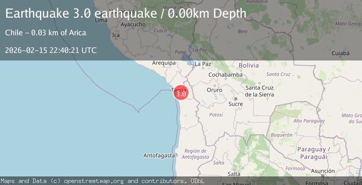 Map of Tarapaca, Chile