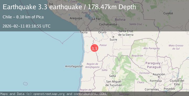 Map of Potosi, Bolivia
