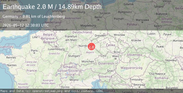 Map of Germany-Czech Republic border region