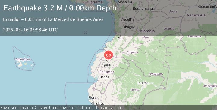 Map of Colombia-Ecuador border region