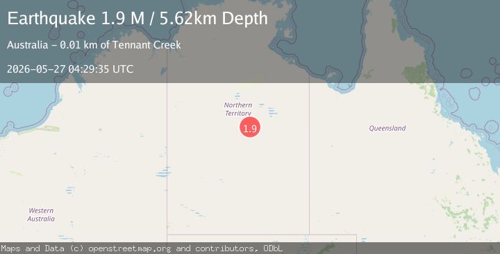 Map of Northern Territory, Australia