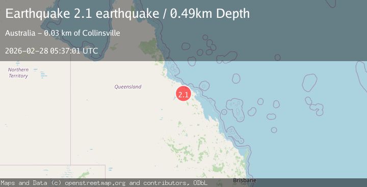 Map of Queensland, Australia