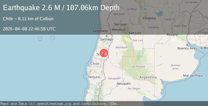Map of Maule, Chile