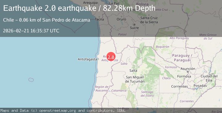 Map of Antofagasta, Chile