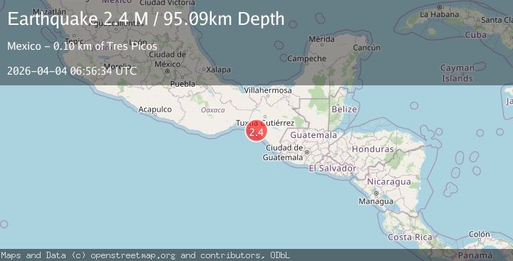 Map of Chiapas, Mexico
