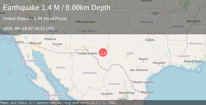 Map of western Texas