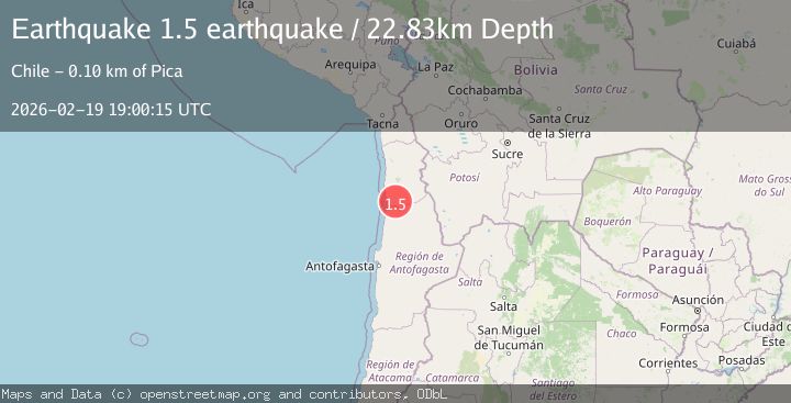 Map of Tarapaca, Chile