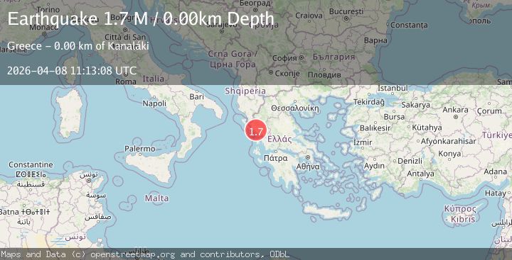 Map of Greece-Albania border region