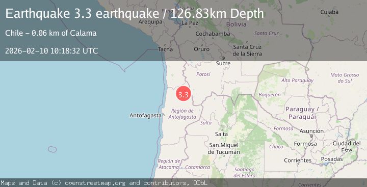 Map of Antofagasta, Chile