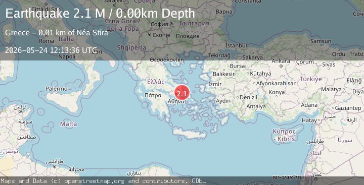 Map of Central Greece