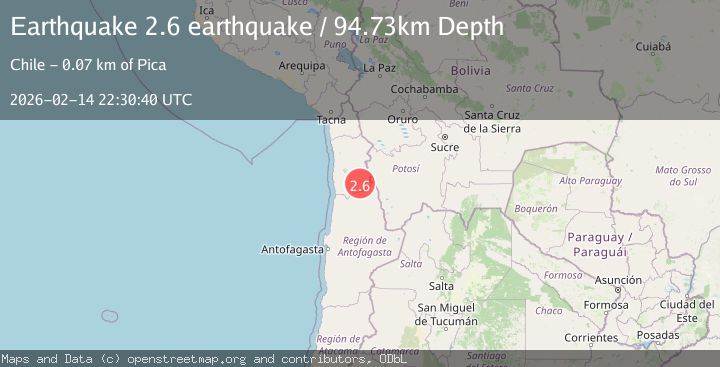 Map of Antofagasta, Chile